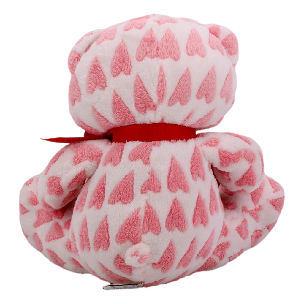 Pink Heart Plush Teddy Bear Pillow Y589717