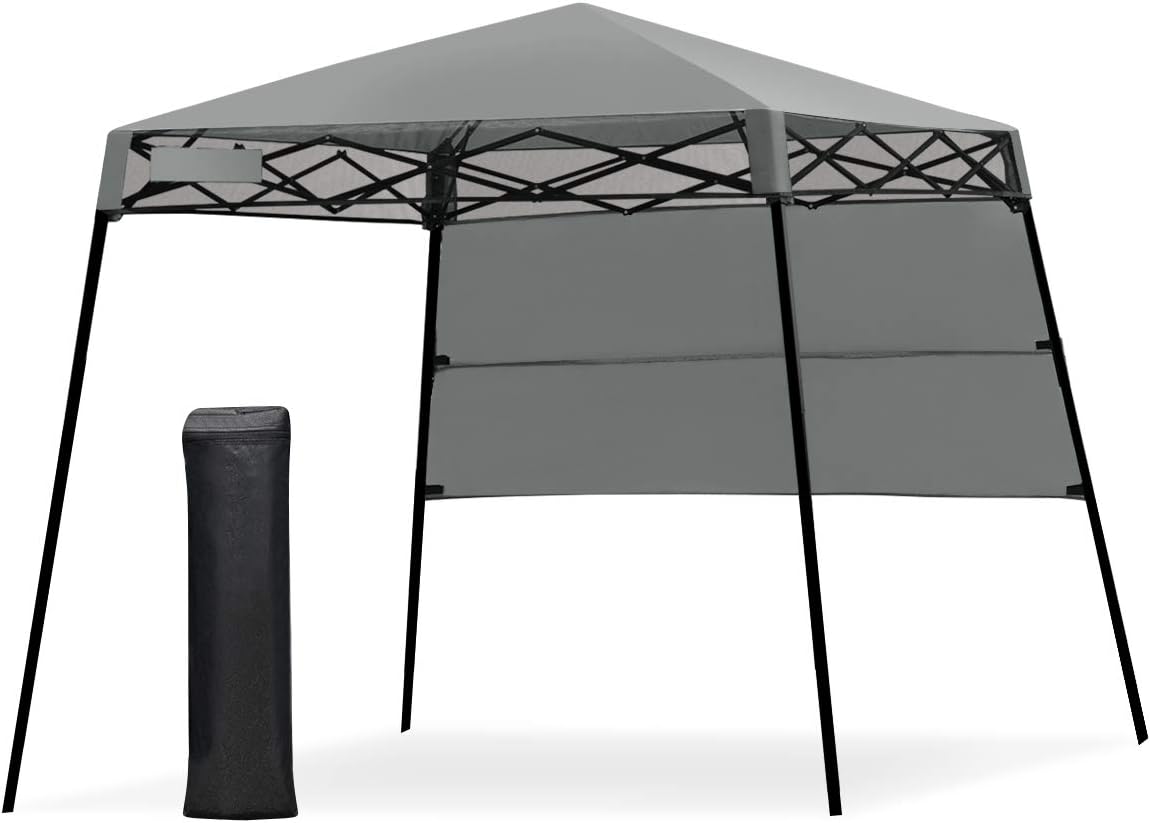 Pop-up Canopy Tent with Carry Bag & 4 Stakes W94764