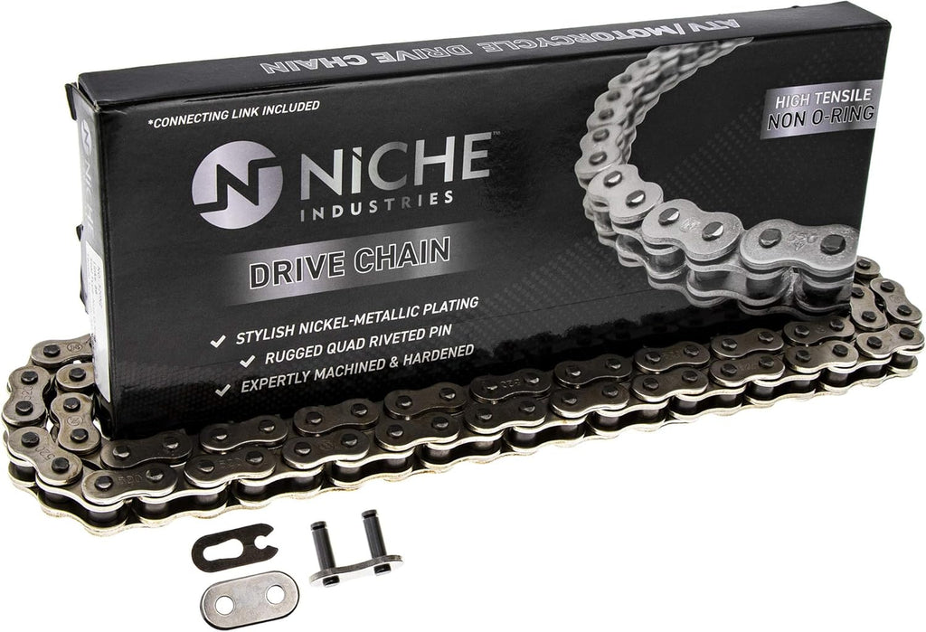 Drive Sprocket Chain Combo Front 16 Rear 40 Tooth 520NZ Standard 114 Links Pack of 2 G791599