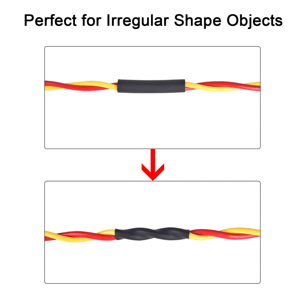 1 Inch 3:1 Waterproof Heat Shrink Tubing, 4 Ft Black P127327