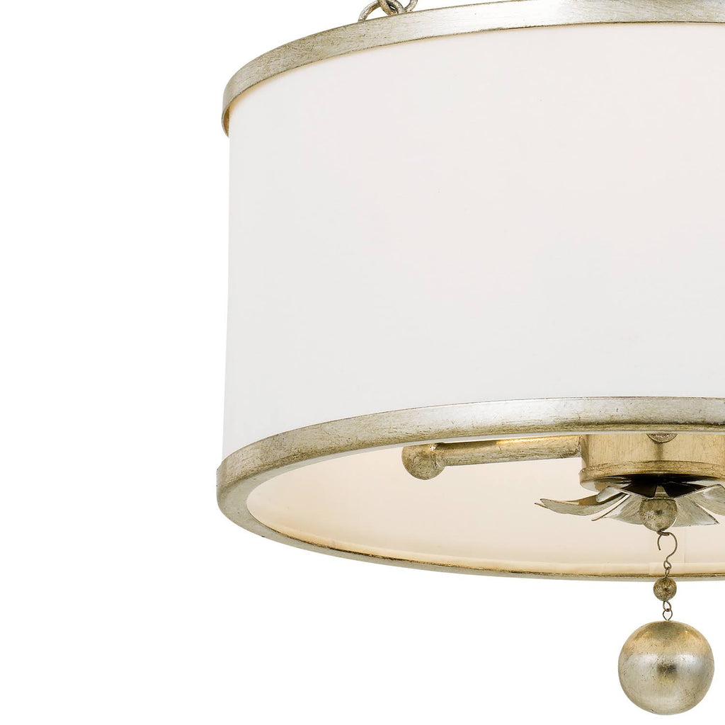 Antique Silver 3 Light Ceiling Mount L18862