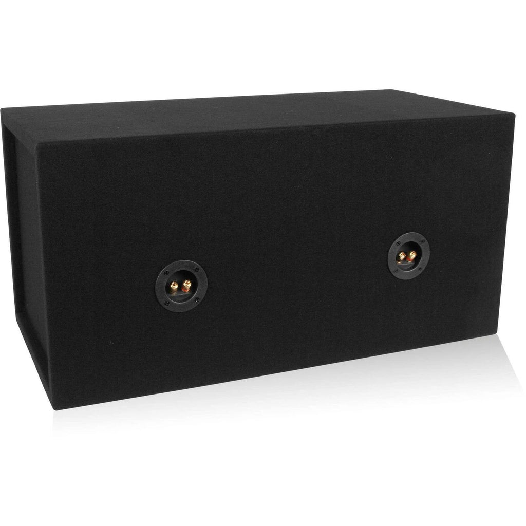 Dual 12-Inch Car Subwoofer Box Sealed MDF J719