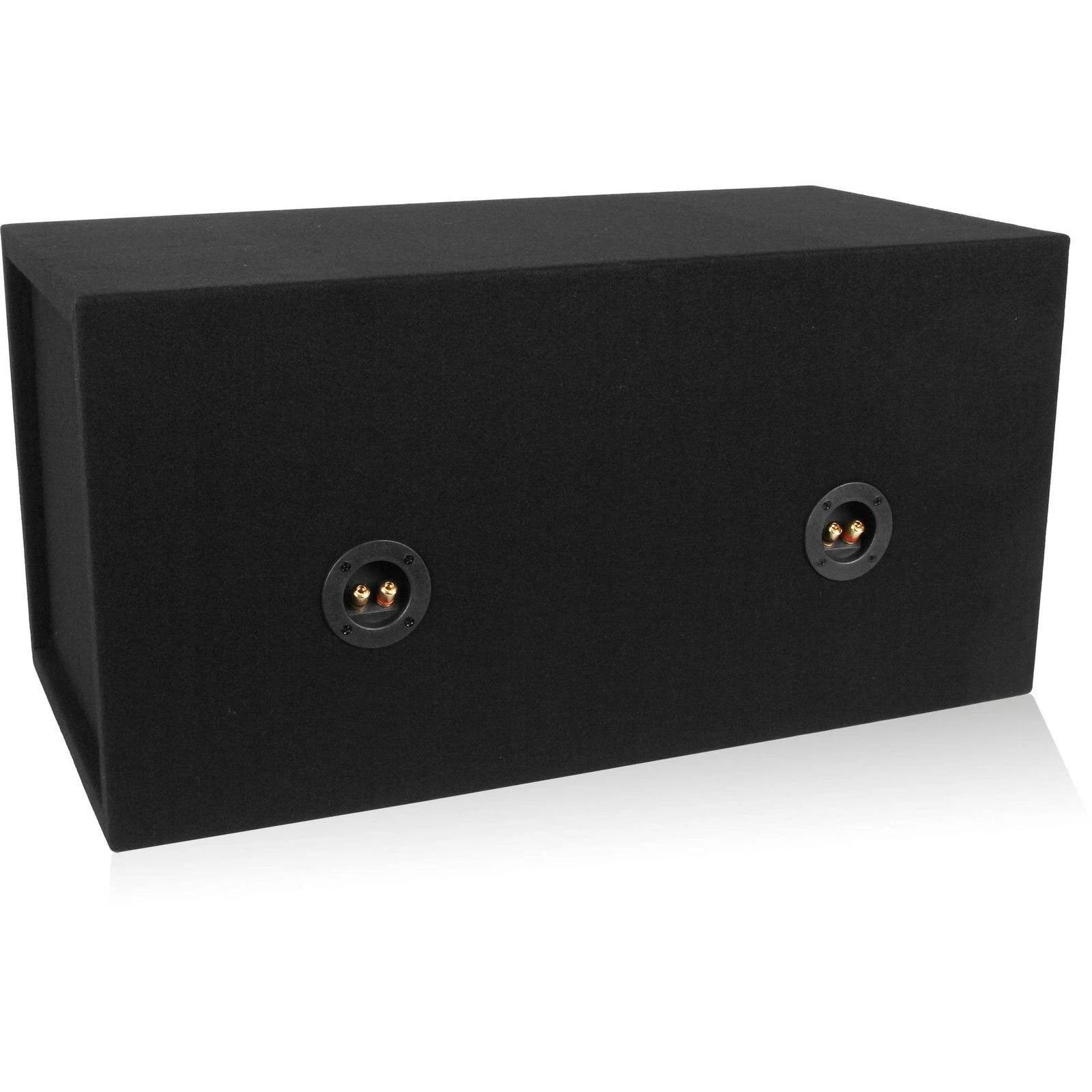 Dual 12-Inch Car Subwoofer Box Sealed MDF J719