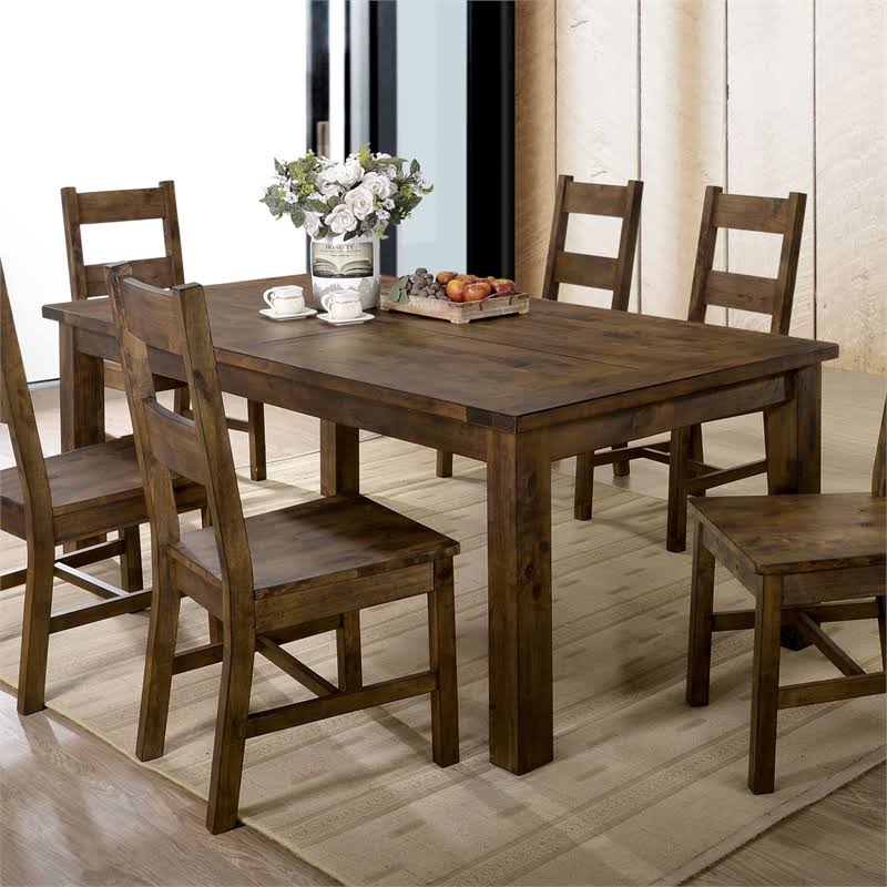 Rustic Oak Dining Table X80614