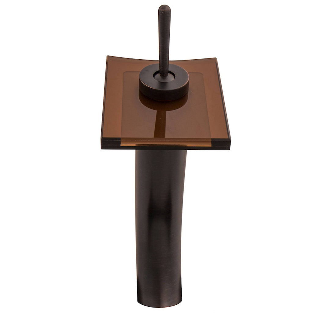 Oil Rubbed Bronze Waterfall Vessel Faucet O542593