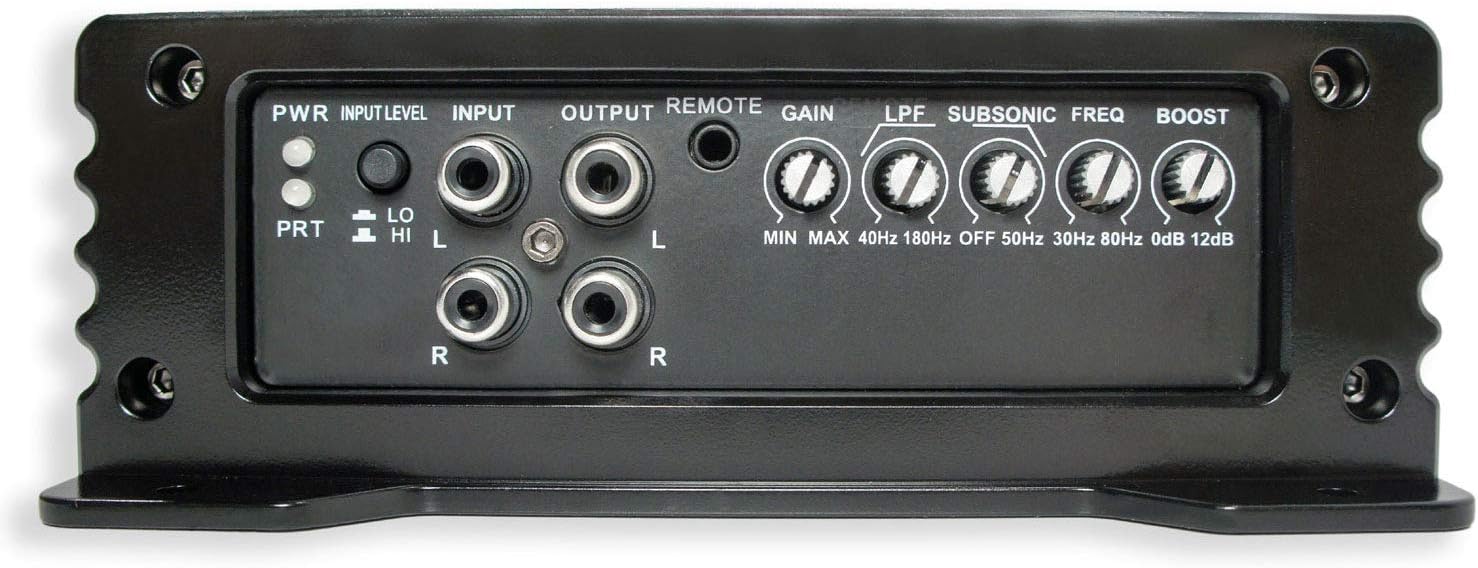 12" Loaded Square Thin Sub Box with Amplifier and Amp Install Kit N960381