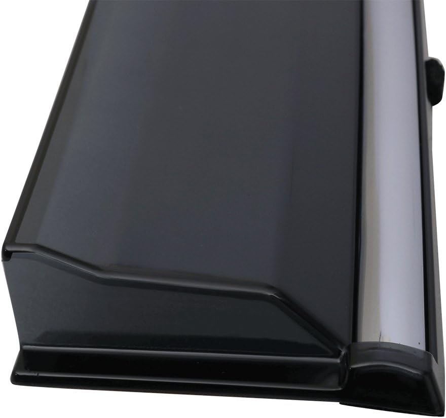 Chrome Trim Polycarbonate Window Visor Rain Guard O250