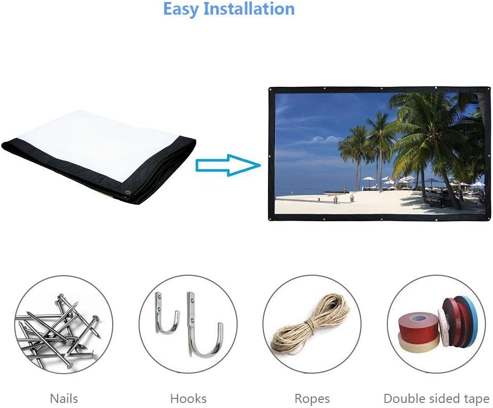 180 Inch 16:9 Portable Folding Projector Screen I282236