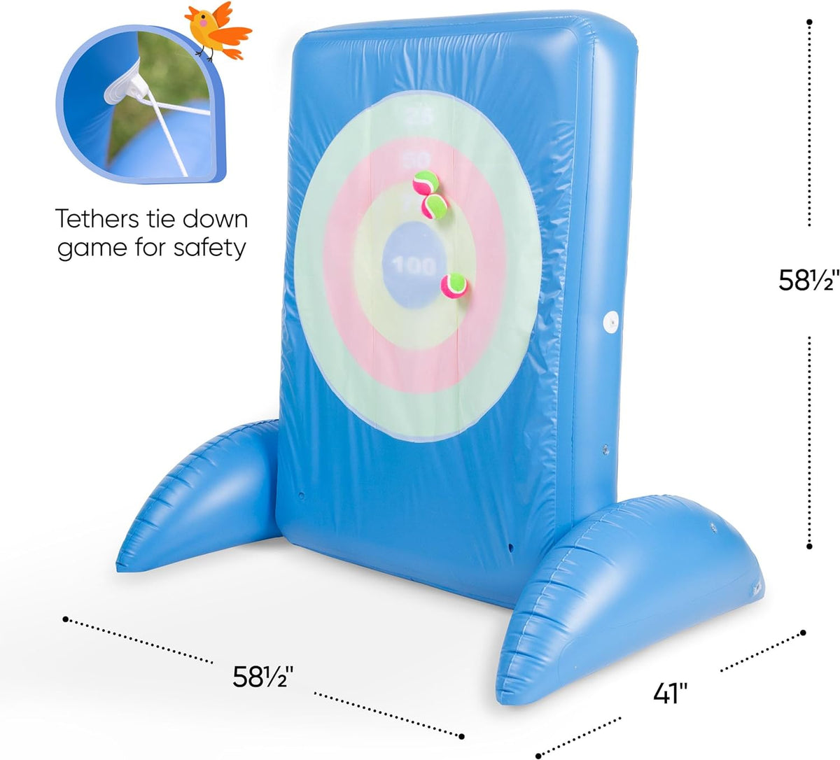 Inflatable Axe-Throwing and Ball-Toss Target Game K739