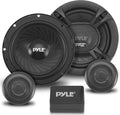 6.5” 400 Watt Component Speaker System with Electroplated Plastic Basket, Butyl Rubber Surround, Pack of 2 G269