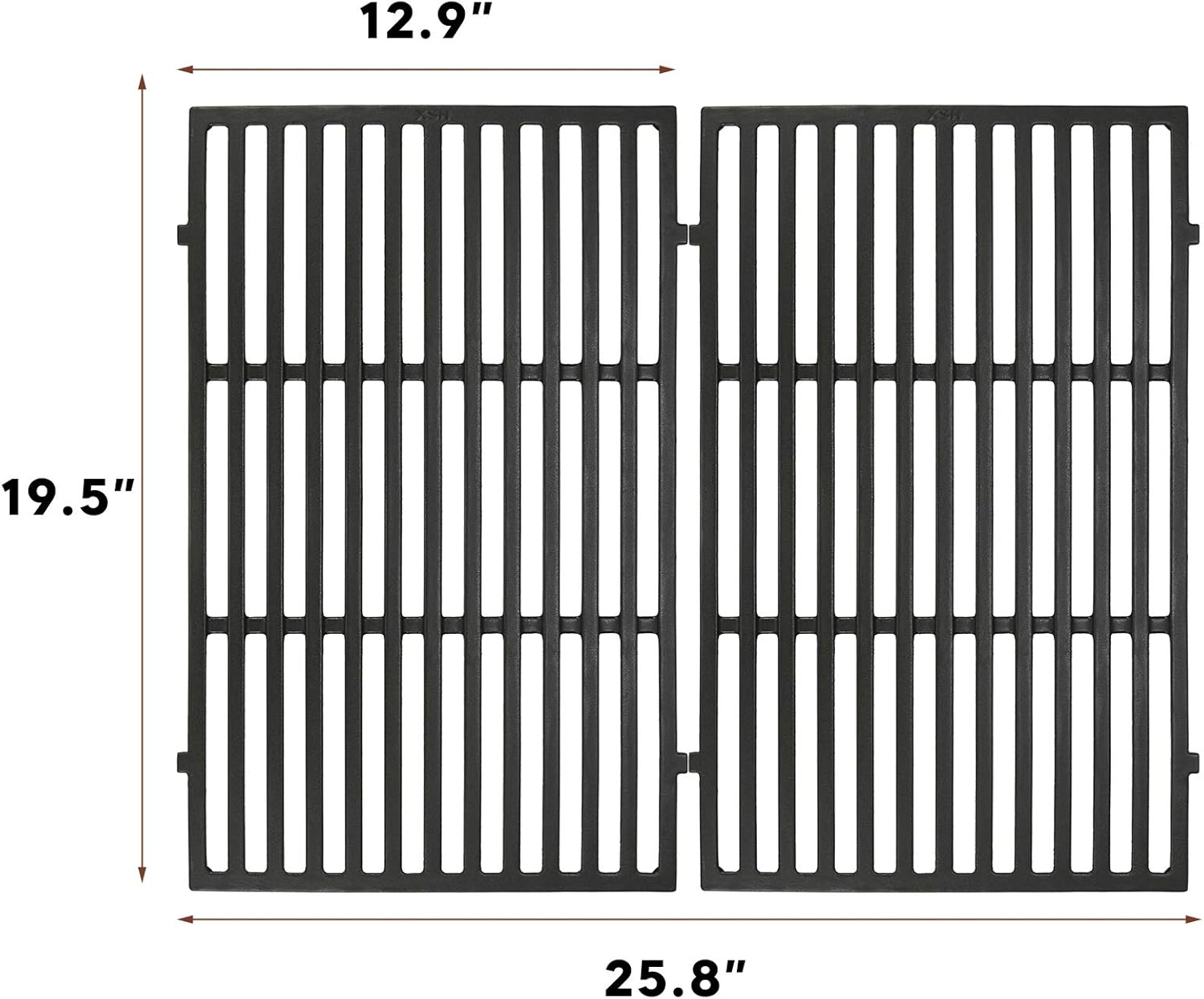 19.5 Cast Iron Grill Grates for Weber Genesis 300 Series J44376