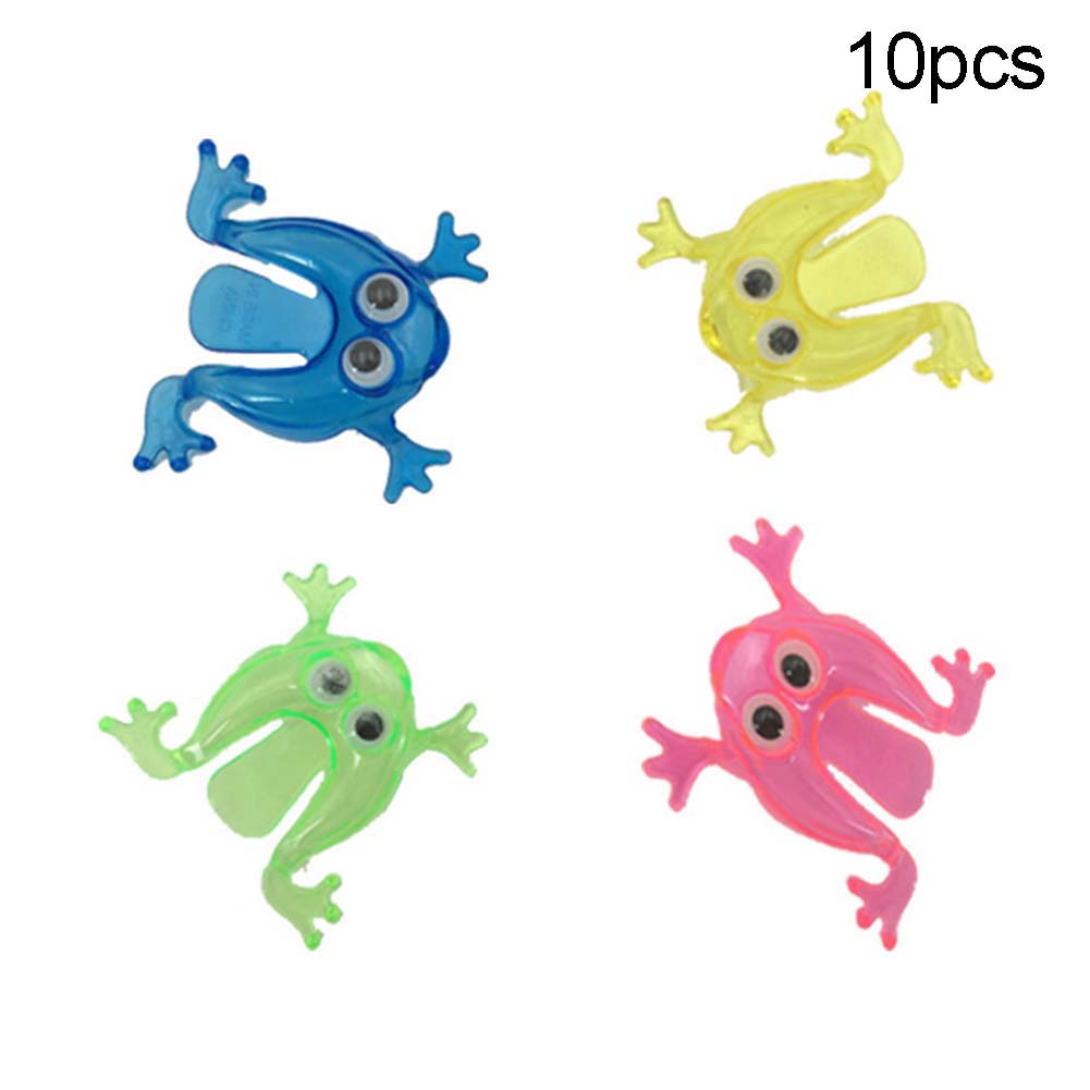10Pcs Mini Jumping Frog Finger Pressing Desktop Game Toy P2690