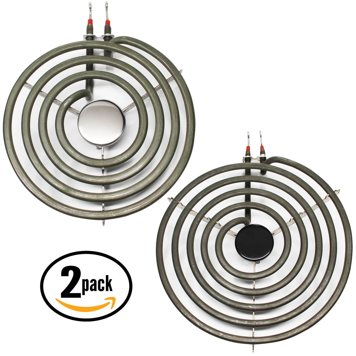 2-Pack Replacement 8 inch 5 Turns & 6 inch 4 Turns Surface Burner Elements A298