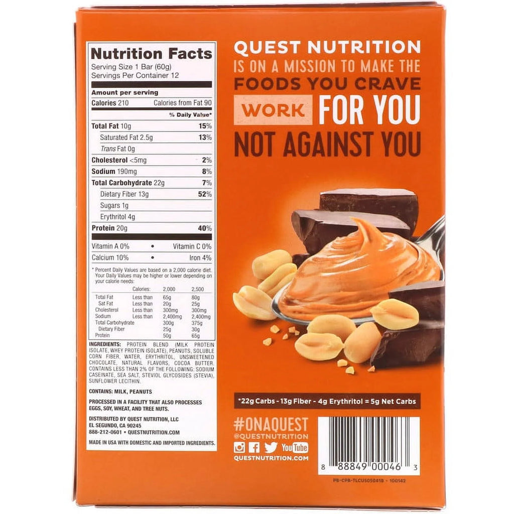 Chocolate Peanut Butter Protein Bar 2.12 oz 12 Bars V4501