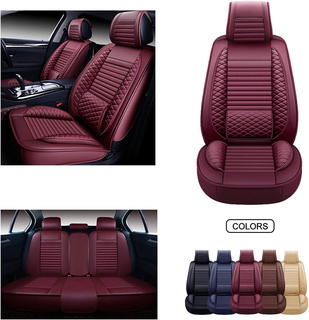 Leather Car Seat Covers Universal Fit Set L830070