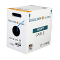 Bulk Ethernet Cable Blue 1000ft UTP 24AWG Solid Bare Copper Y284