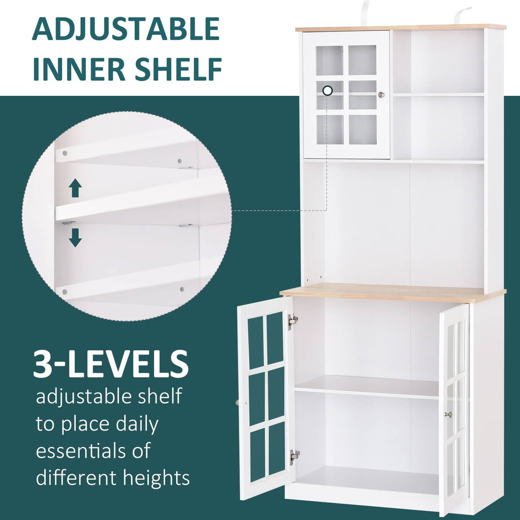 White Kitchen Pantry Cabinet Z98451