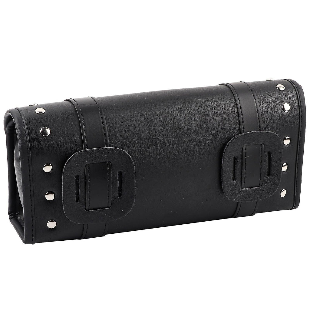 Black Pu Leather Motorcycle Tool Bag Saddlebag M560