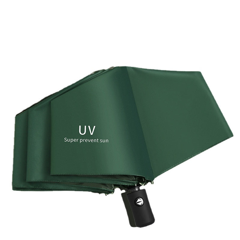 Windproof Travel Umbrella, Compact Automatic Folding Double Canopy Y56026