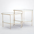 Silver Leaf Hexagon Table Y13600
