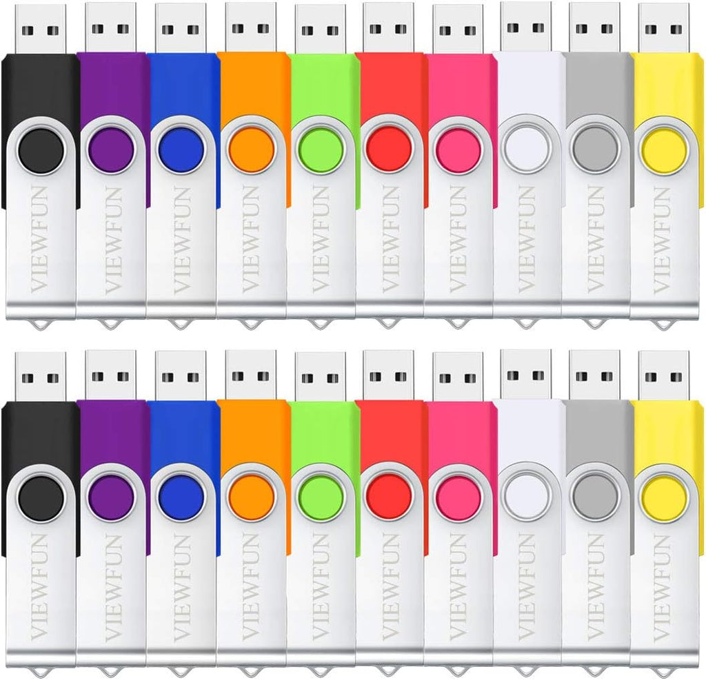 50 Pack 8GB USB 2.0 Flash Drives with LED Indicator and Lanyards O468118