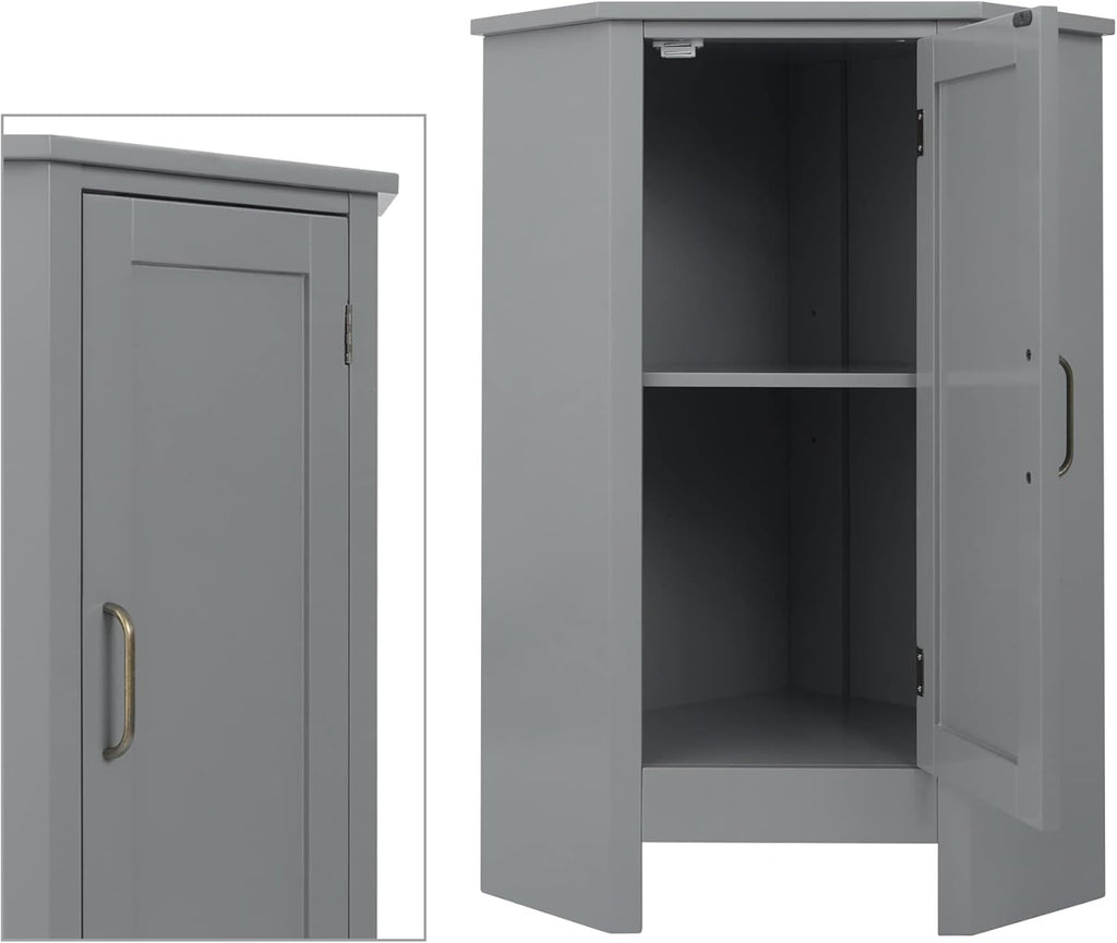 Grey Corner Cabinets V447305