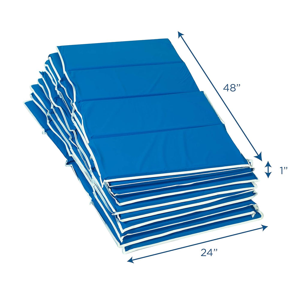 Blue 4-Fold Foam Rest Mat 10 Pack S37169