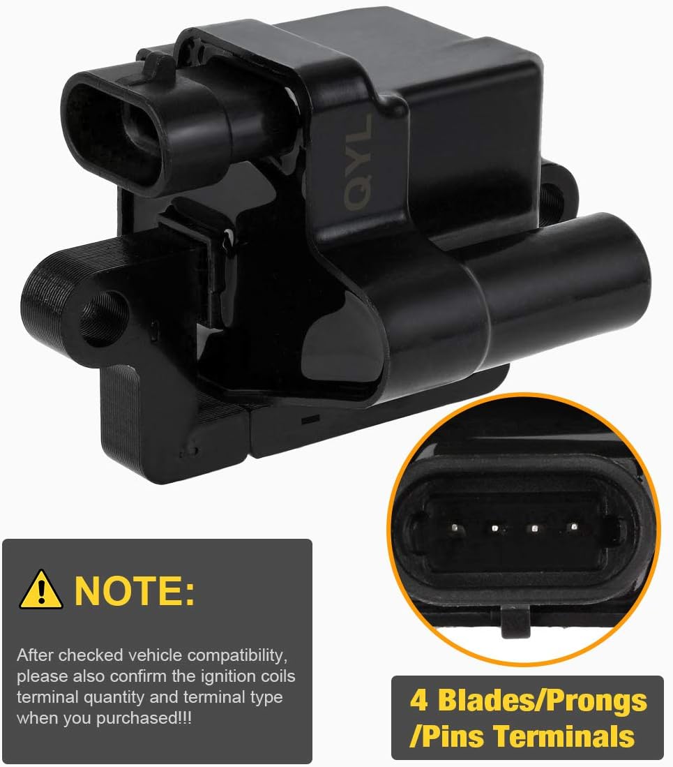 Pack of 8 Ignition Coils for Cadillac Escalade Chevy Avalanche Silverado Suburban Tahoe GMC Topkick Savanna Sierra Yukon 1999-2009 4.8L 5.3L 6.0L 8.1L I190004
