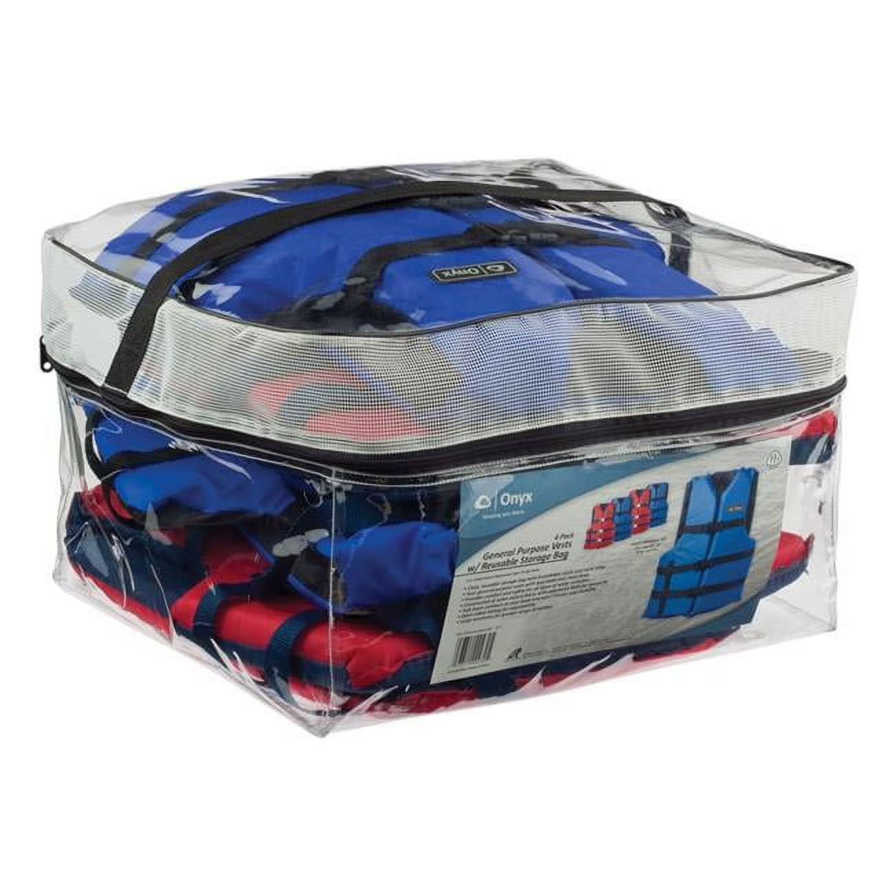 4-Pack Adult Life Jackets in Carry Case G879114