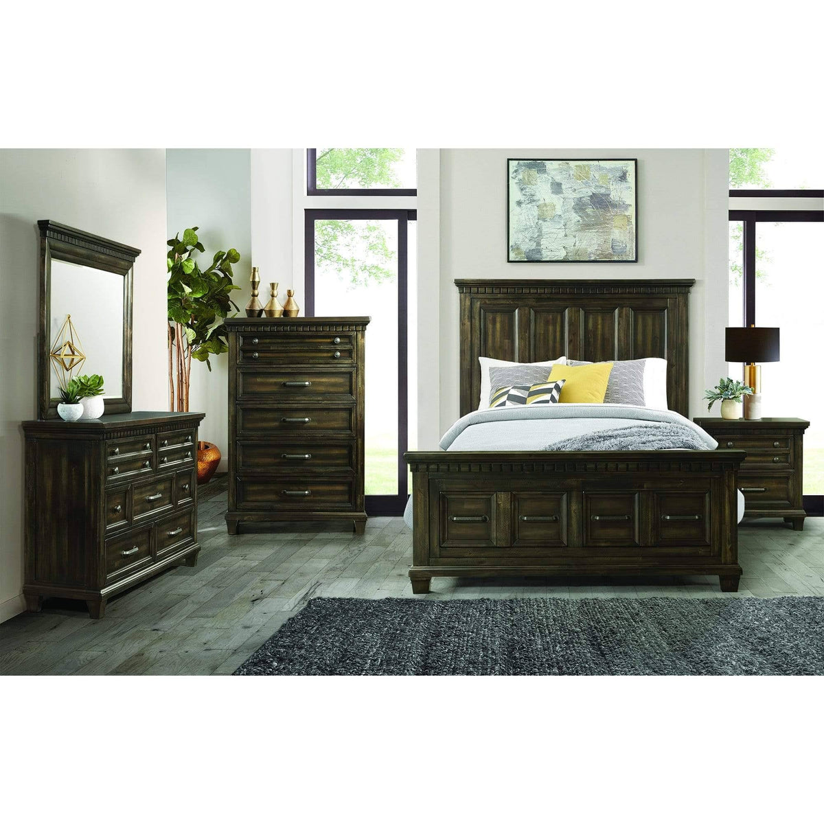 5 Drawer Chest Smokey Walnut A650147