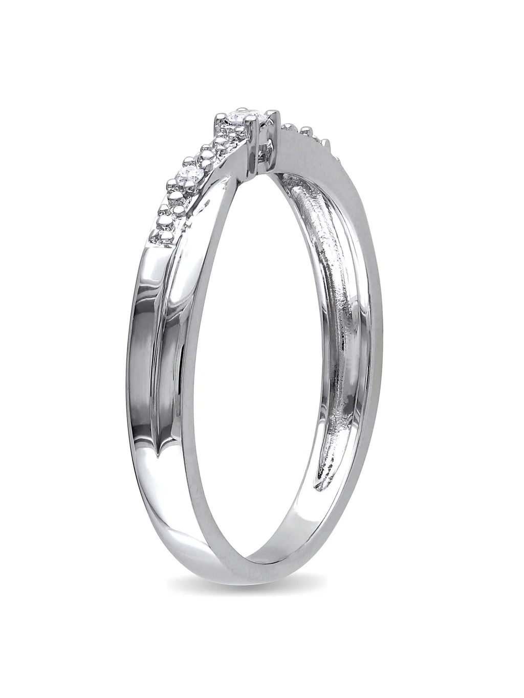 Diamond-Accent 10kt White Gold Promise Ring J662