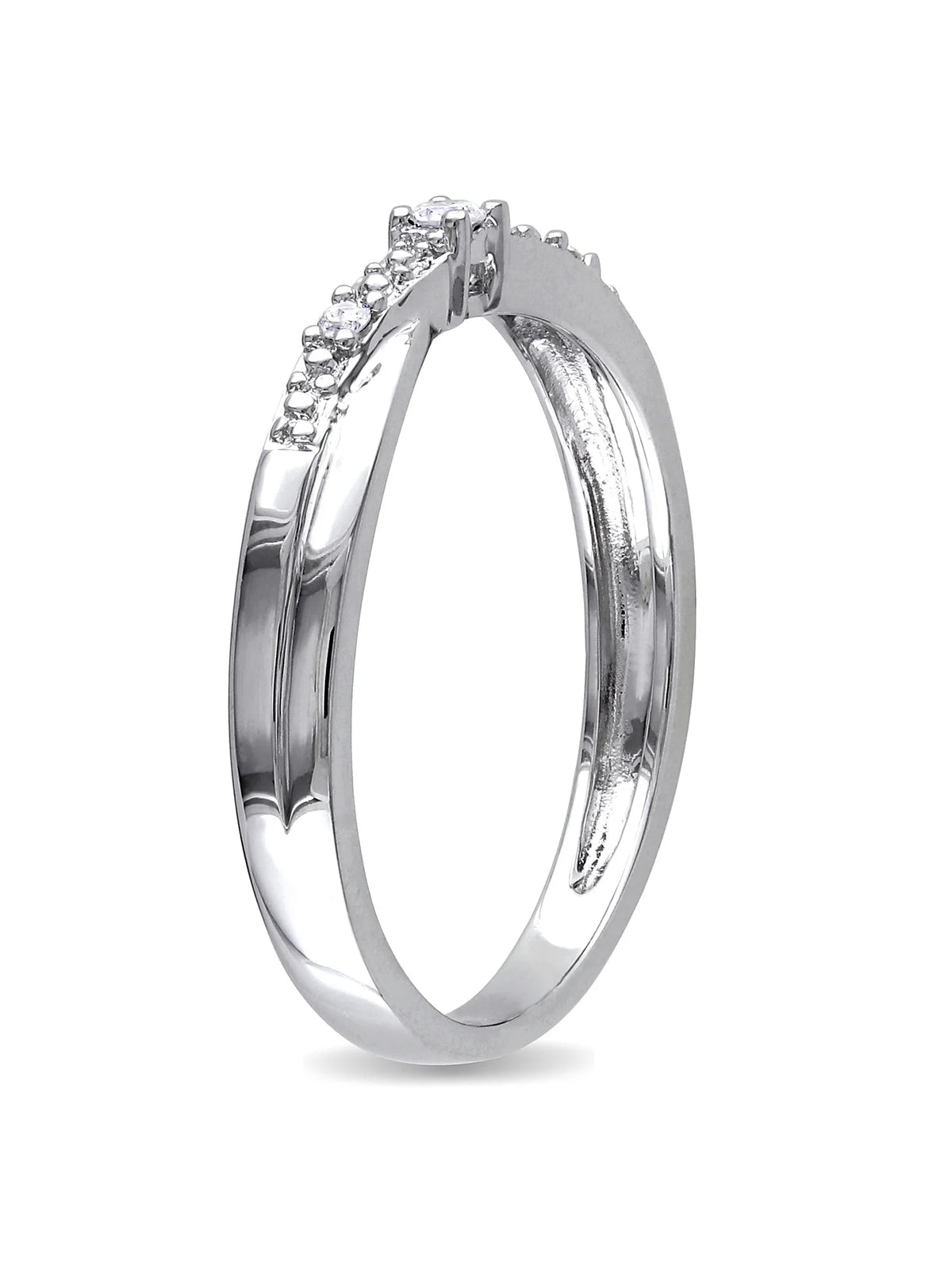 Diamond-Accent 10kt White Gold Promise Ring J662