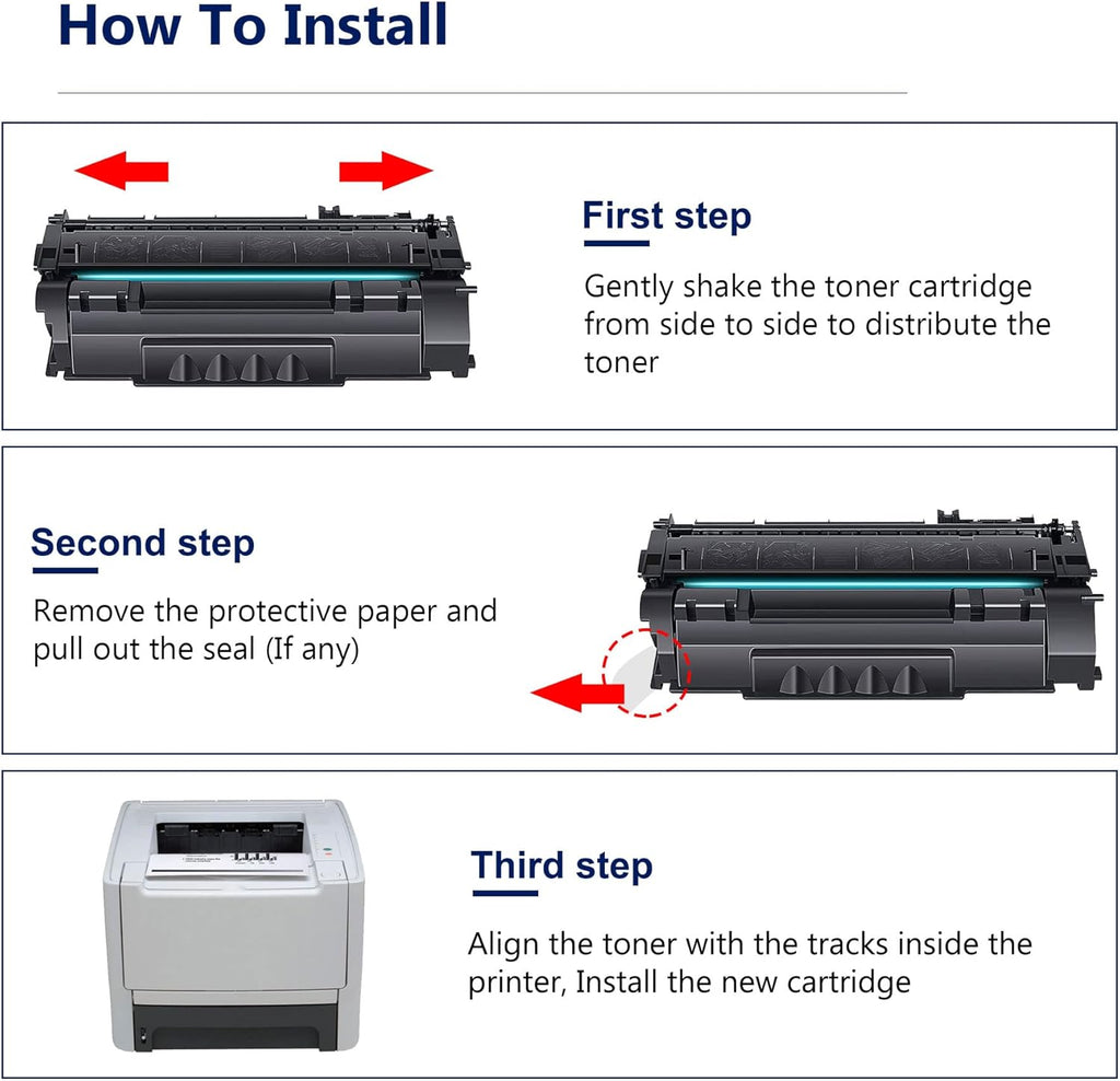 Black 53A Compatible Toner Cartridge for HP Printer I962748