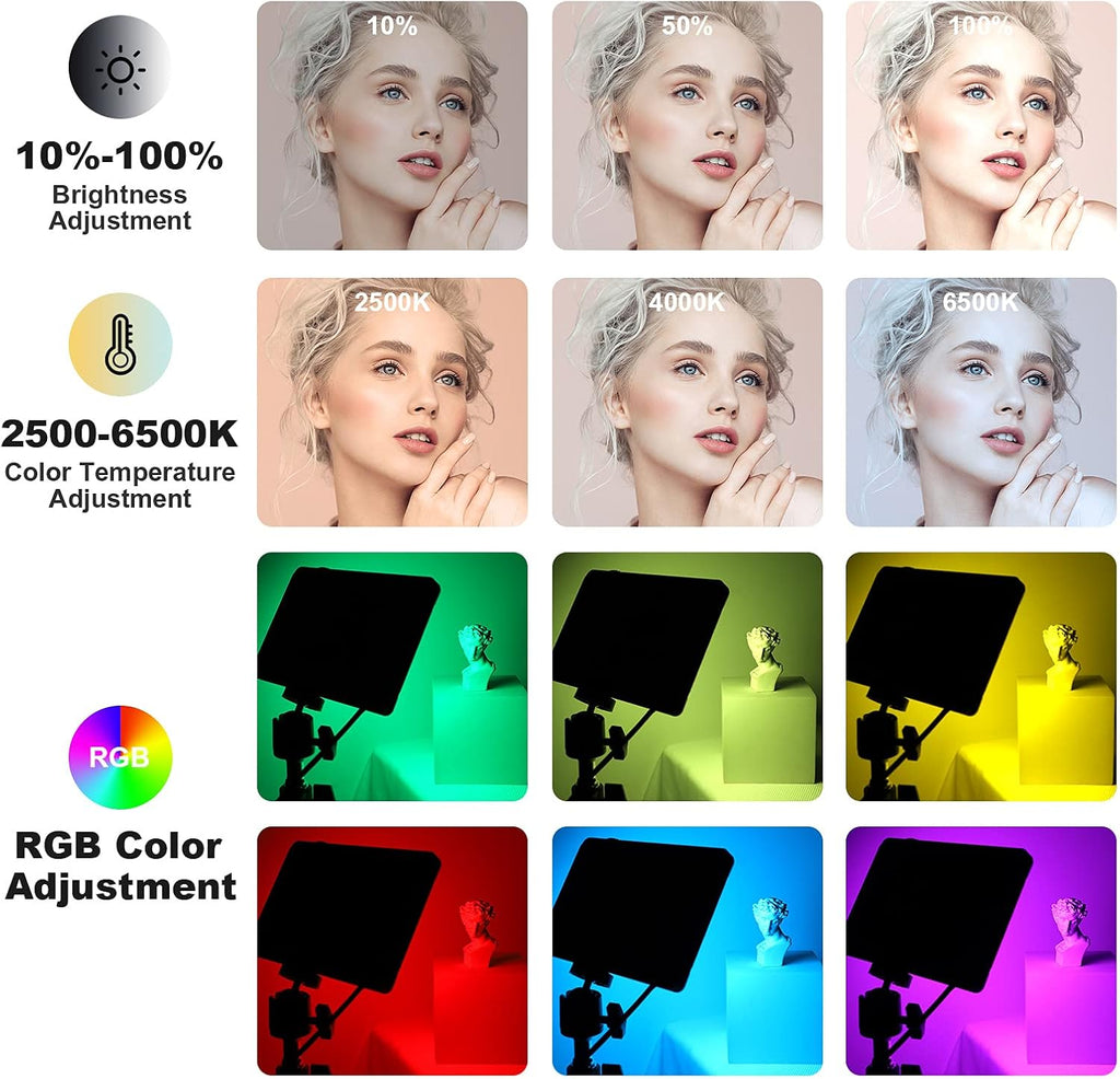 RGB Photography Lighting Kit with Tripod Stand Y758