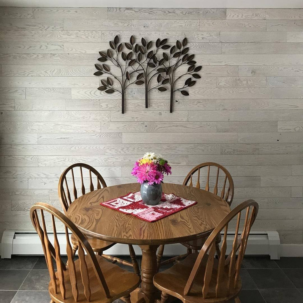 Oak Wooden Wall Planks, Peel and Stick, 3x22, 20 Sq. ft. P9045