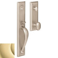 Non-Lacquered Brass Single Cylinder Handleset C385