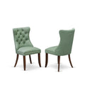 Willow Green faux leather Upholstered Dining Chairs, Set of 2 I337521