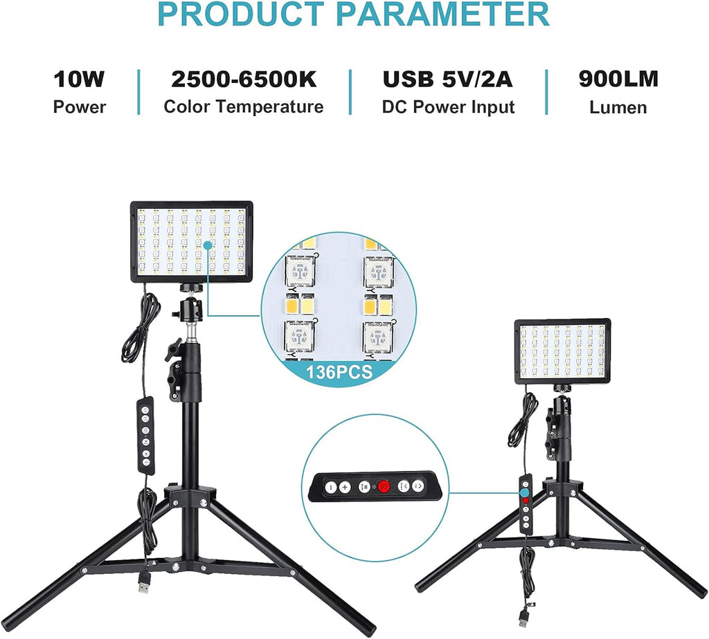 RGB Photography Lighting Kit with Tripod Stand Y758
