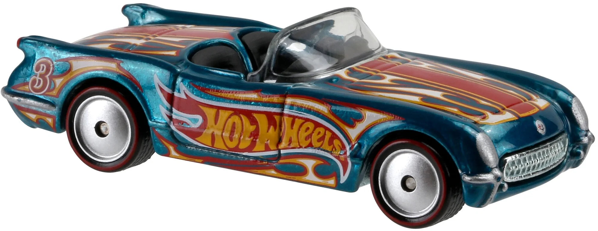 '55 Chevy Corvette Metal Car W654