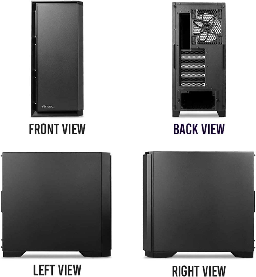 Mid-Tower PC Computer Case with Sound Dampening Panels W68094