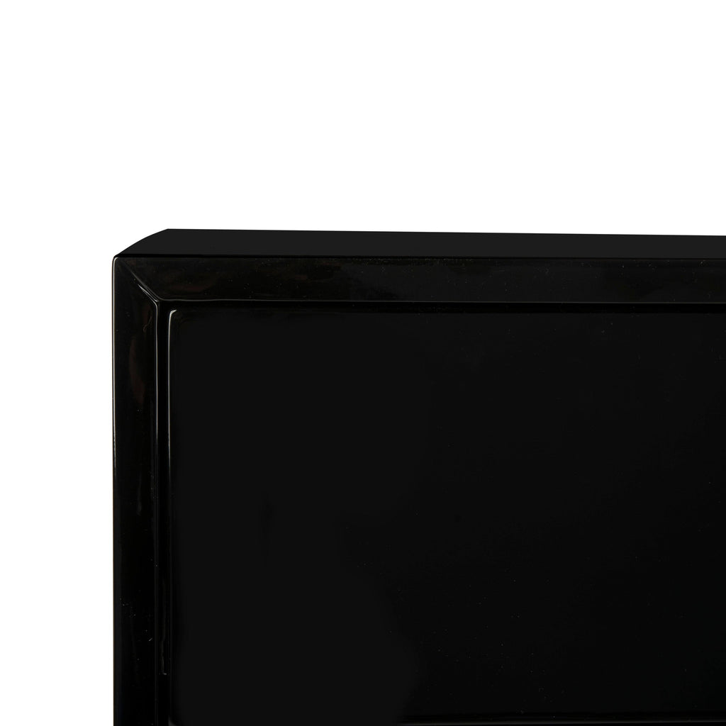 Black/Brass 3-Drawer Side Table U903645