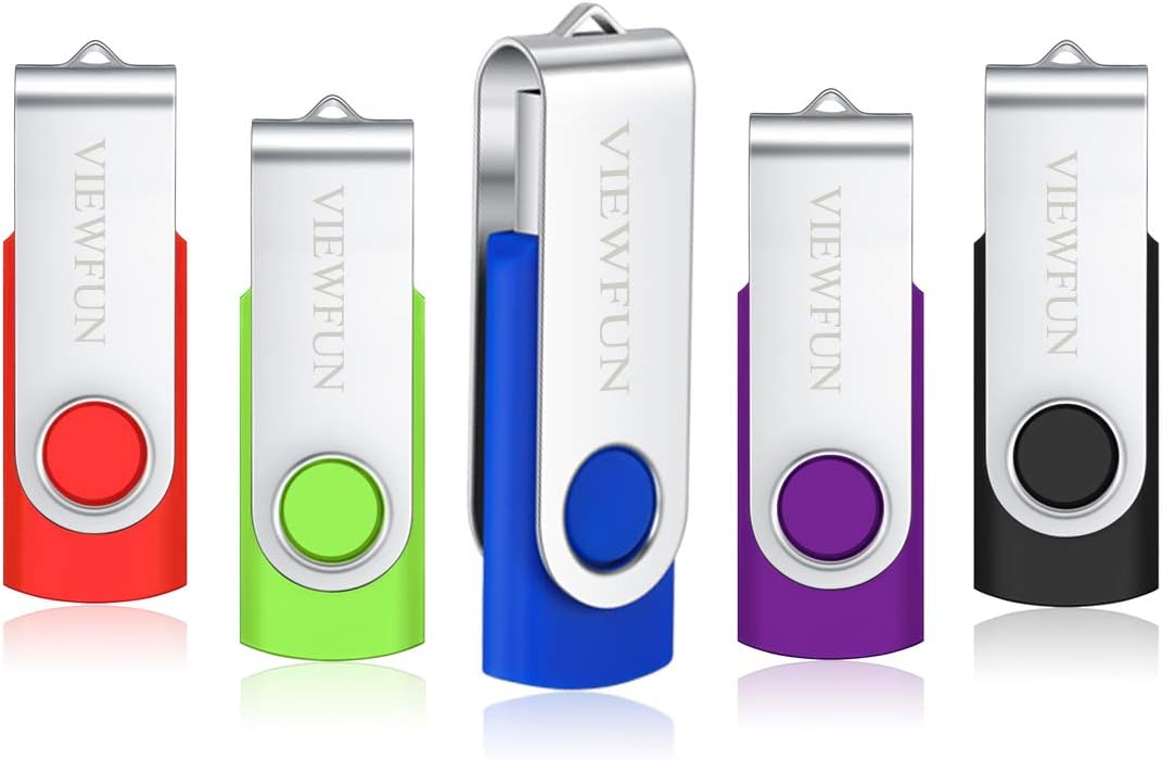 50 Pack 8GB USB 2.0 Flash Drives with LED Indicator and Lanyards O468118