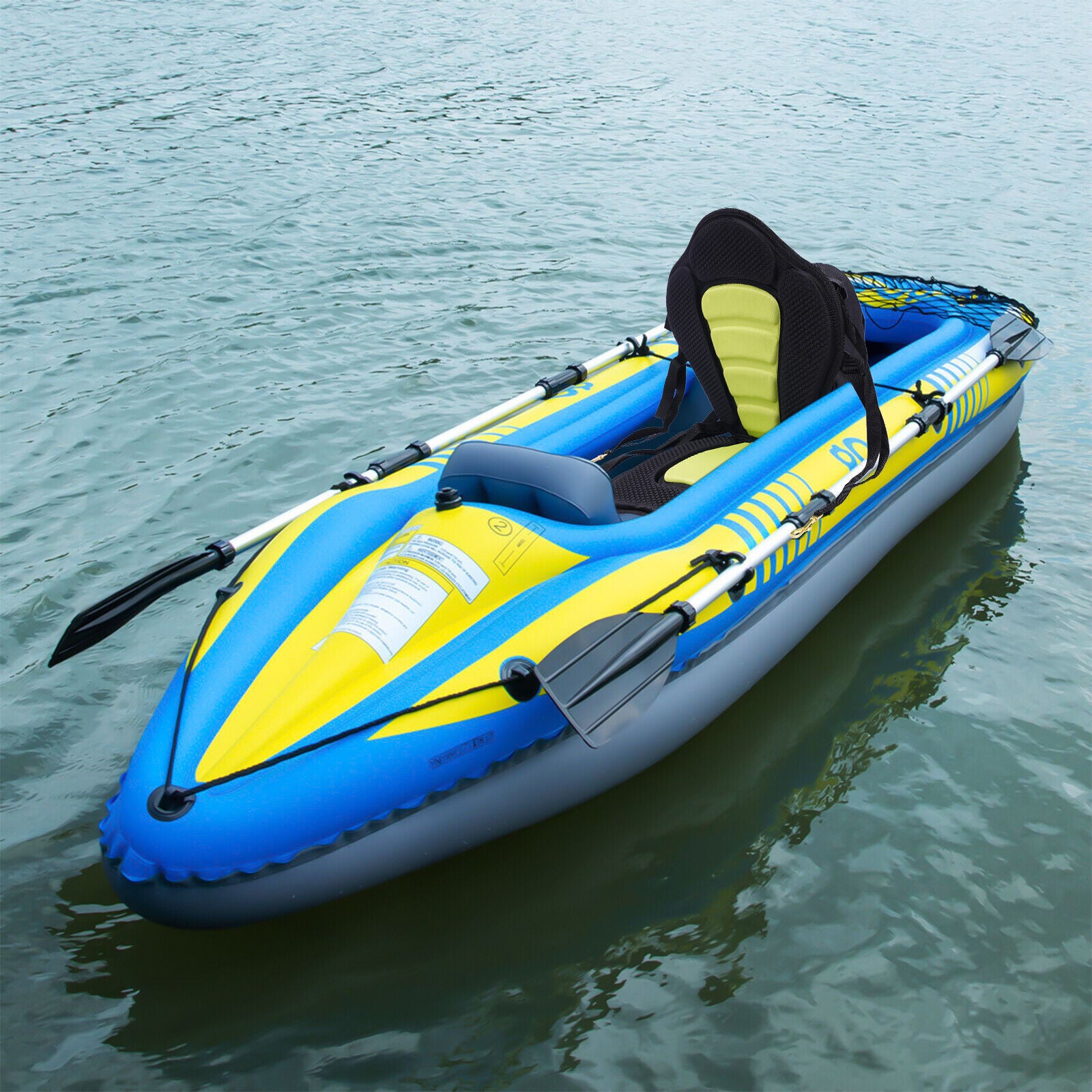Padded Kayak Seat with Detachable Backrest and Storage Bag A56196