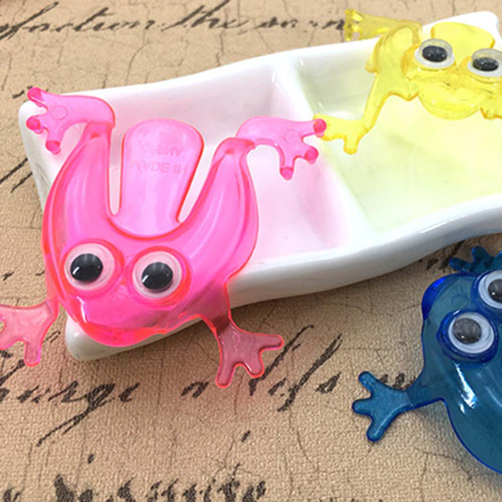10Pcs Mini Jumping Frog Finger Pressing Desktop Game Toy P2690