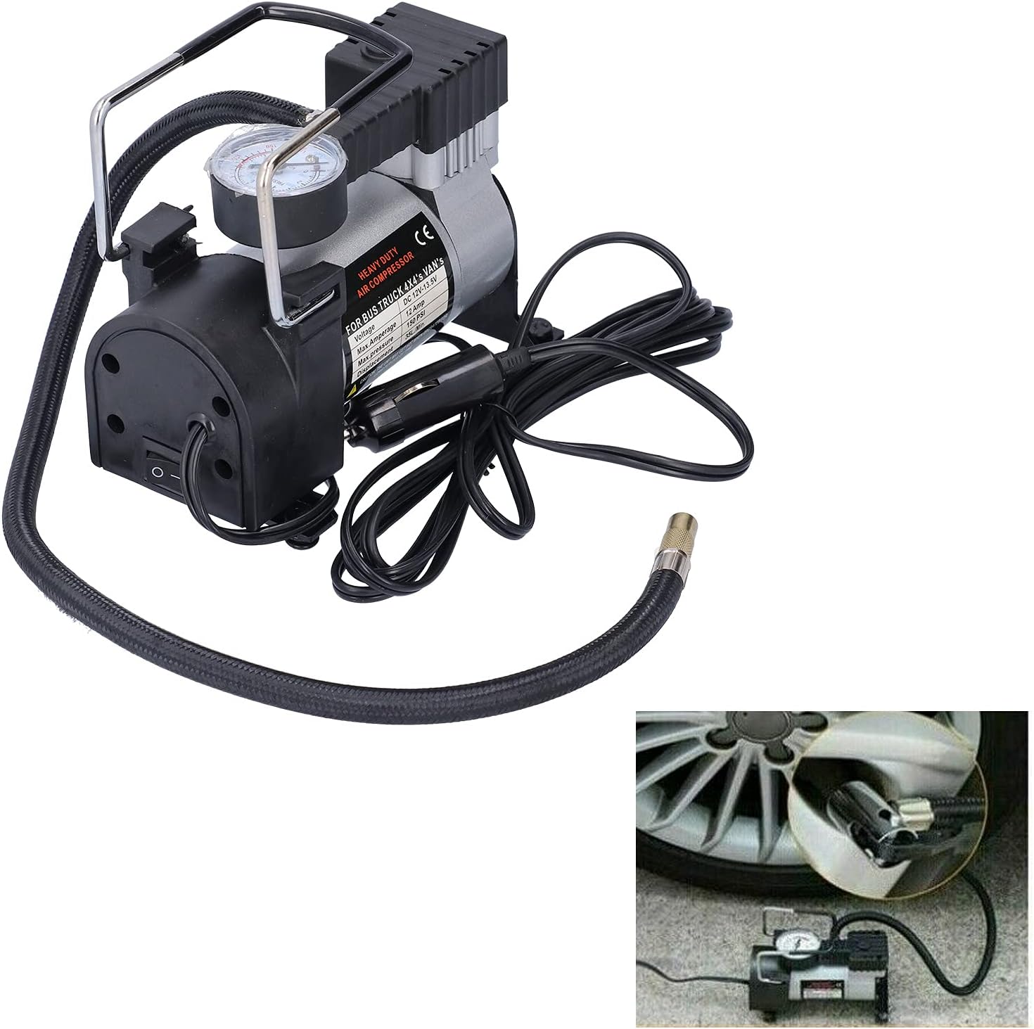 12V 150PSI Portable Tyre Air Compressor B7708