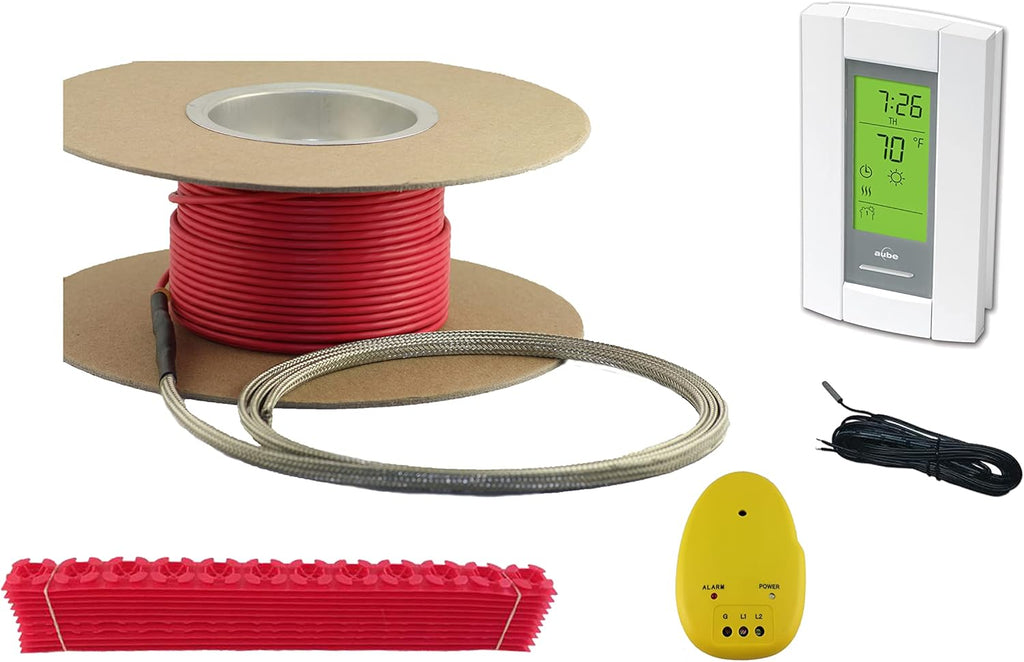 15 Sqft Electric Radiant Floor Heating System with Digital Floor Sensing Thermostat E5402