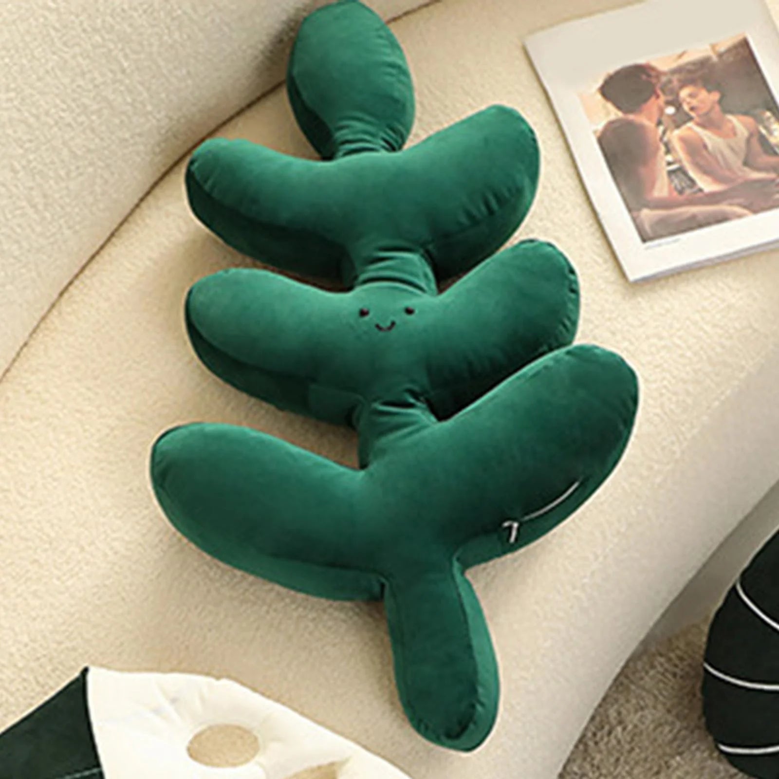 Leaf Shaped Throw Plant Leaves Decorative R802