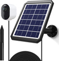 Waterproof Solar Battery Charger for Arlo Cam with Adjustable Wall Mount Bracket Ground Stake K64429