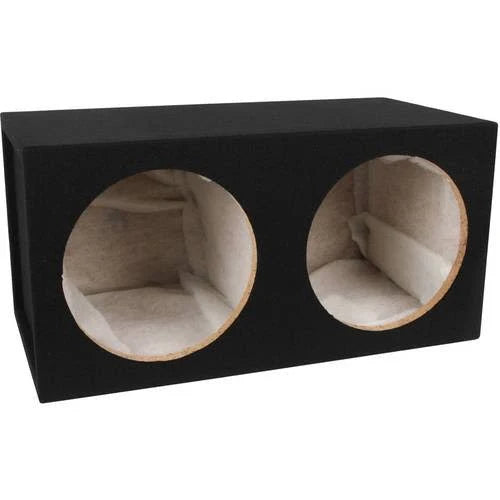 Dual 12-Inch Car Subwoofer Box Sealed MDF J719