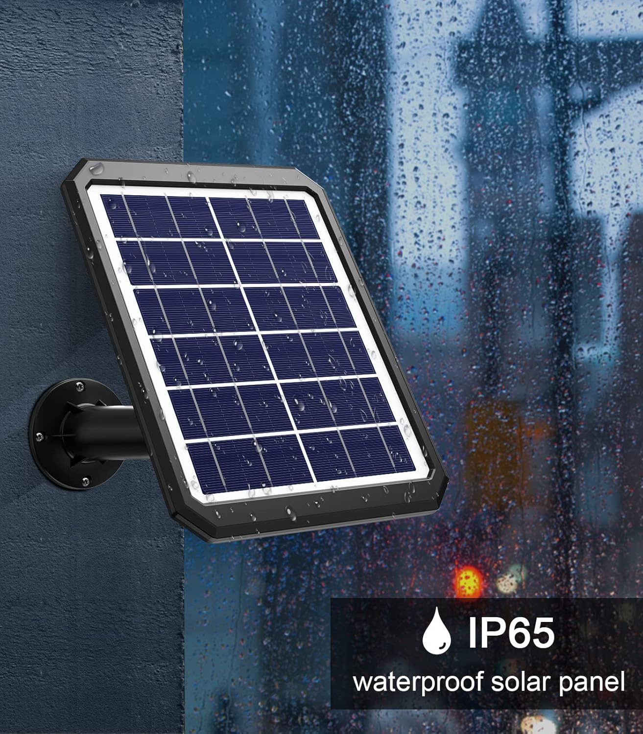 Waterproof Solar Battery Charger for Arlo Cam with Adjustable Wall Mount Bracket Ground Stake K64429